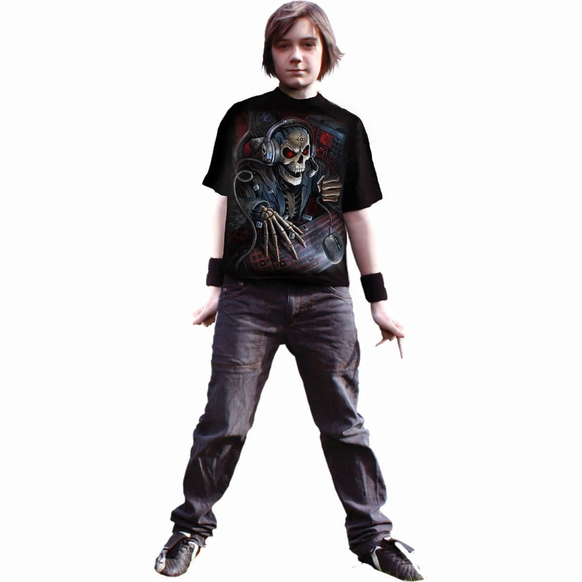 Spiral PC GAMER - Kids T-Shirt Black - Image 3