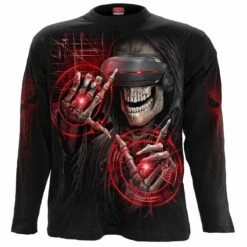 Spiral CYBER DEATH - Longsleeve T-Shirt Black