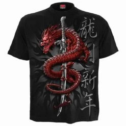 Spiral ORIENTAL DRAGON - T-Shirt Black
