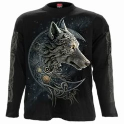 Spiral CELTIC WOLF - Longsleeve T-Shirt Black