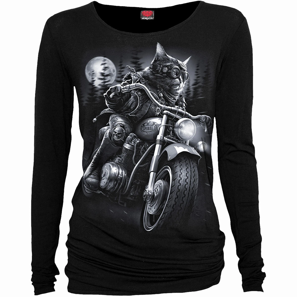 Spiral NINE LIVES - Baggy Top Black