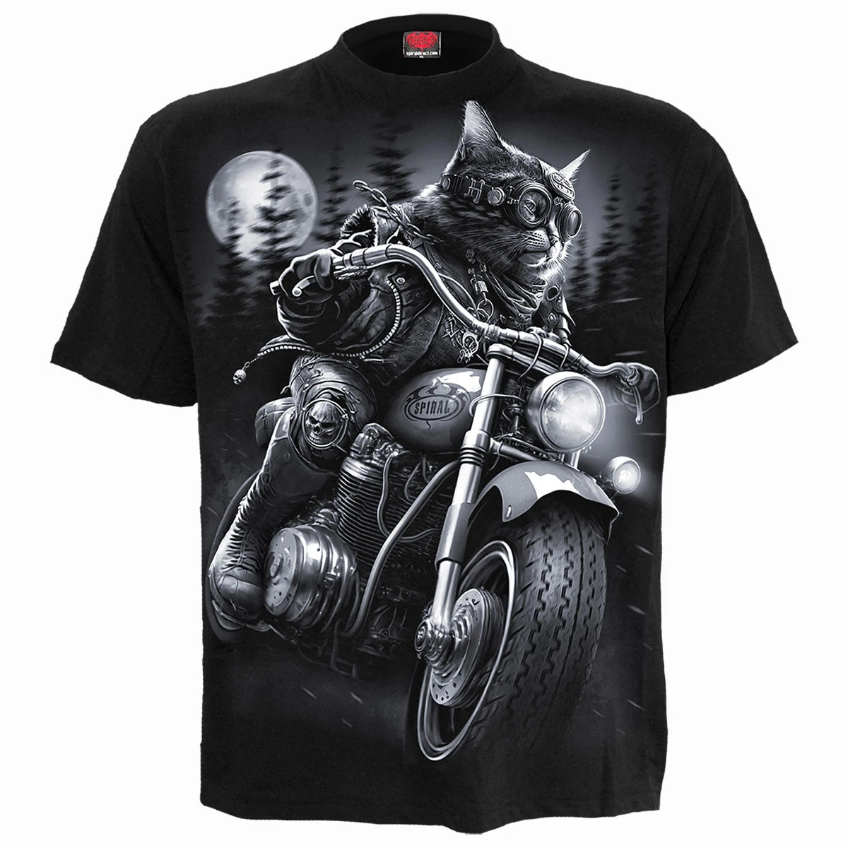 Spiral NINE LIVES - T-Shirt Black