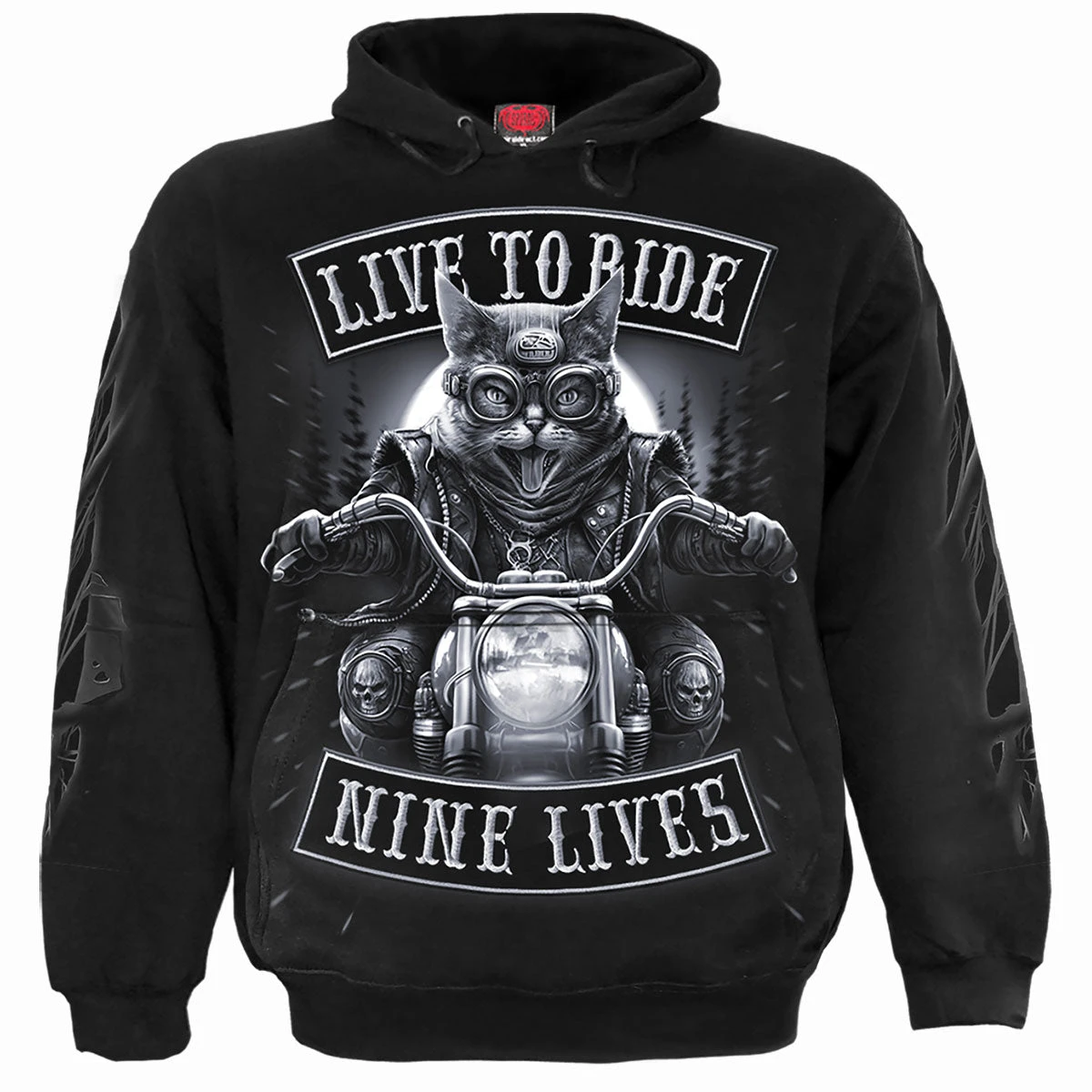 Spiral NINE LIVES - Hoody Black