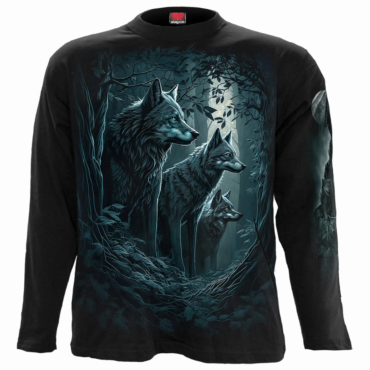 Spiral FOREST GUARDIANS - Longsleeve T-Shirt Black