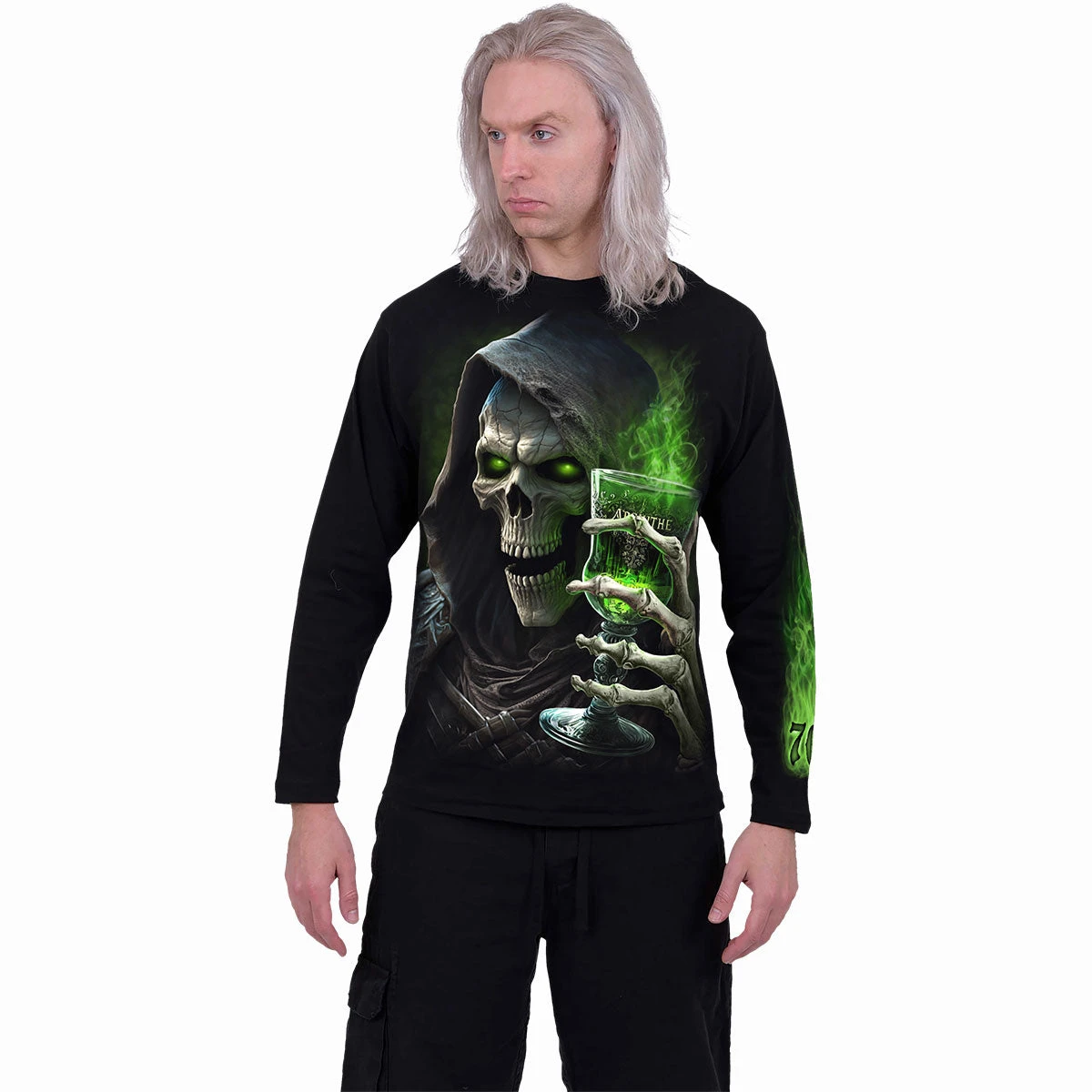Spiral THE GREEN FAIRY - Longsleeve T-Shirt Black - Image 3