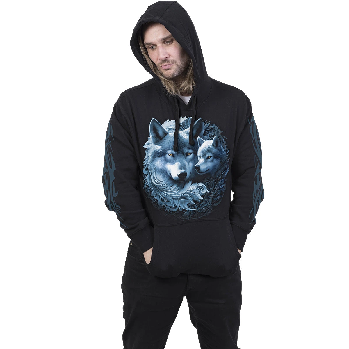 Spiral WOLF GUARDIAN - Hoody Black - Image 3