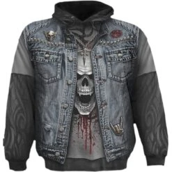 Spiral THRASH METAL - Allover Hoody Black