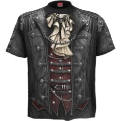 Spiral GOTH WRAP - Allover T-Shirt Black