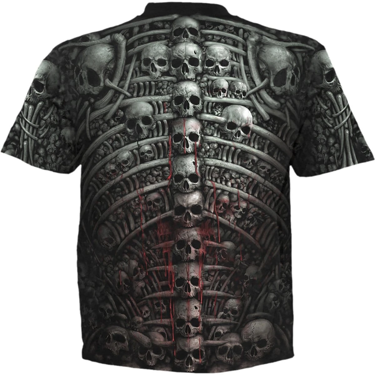 Spiral DEATH RIBS - Allover T-Shirt Black - Image 2