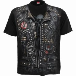 Spiral GOTH METAL - Allover T-Shirt Black