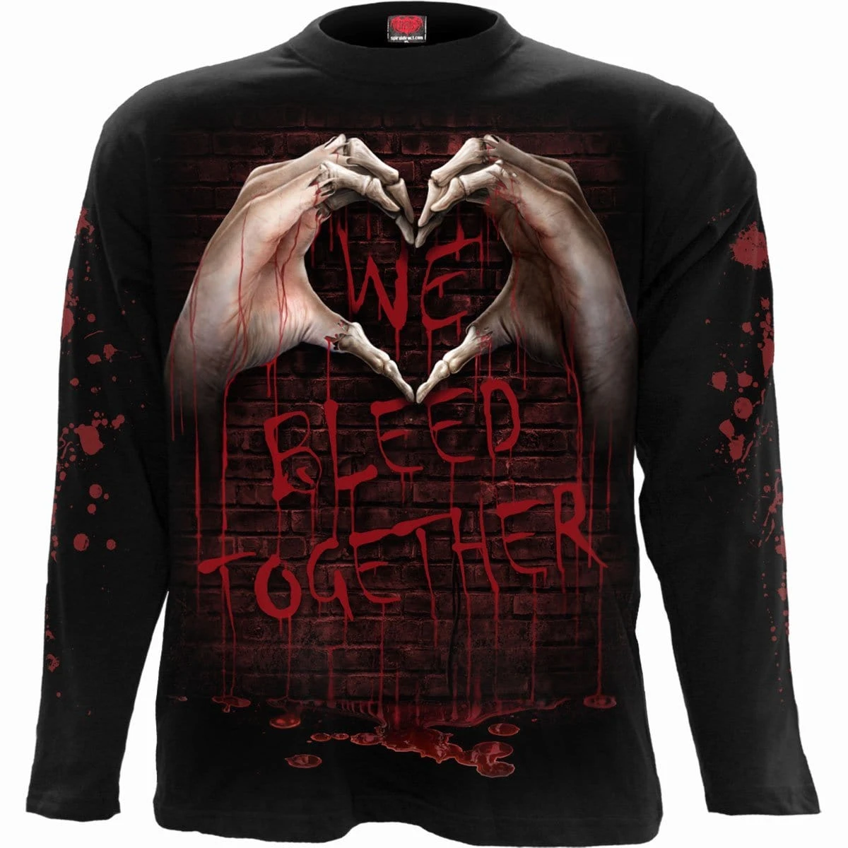 Spiral WE BLEED TOGETHER - Longsleeve T-Shirt Black