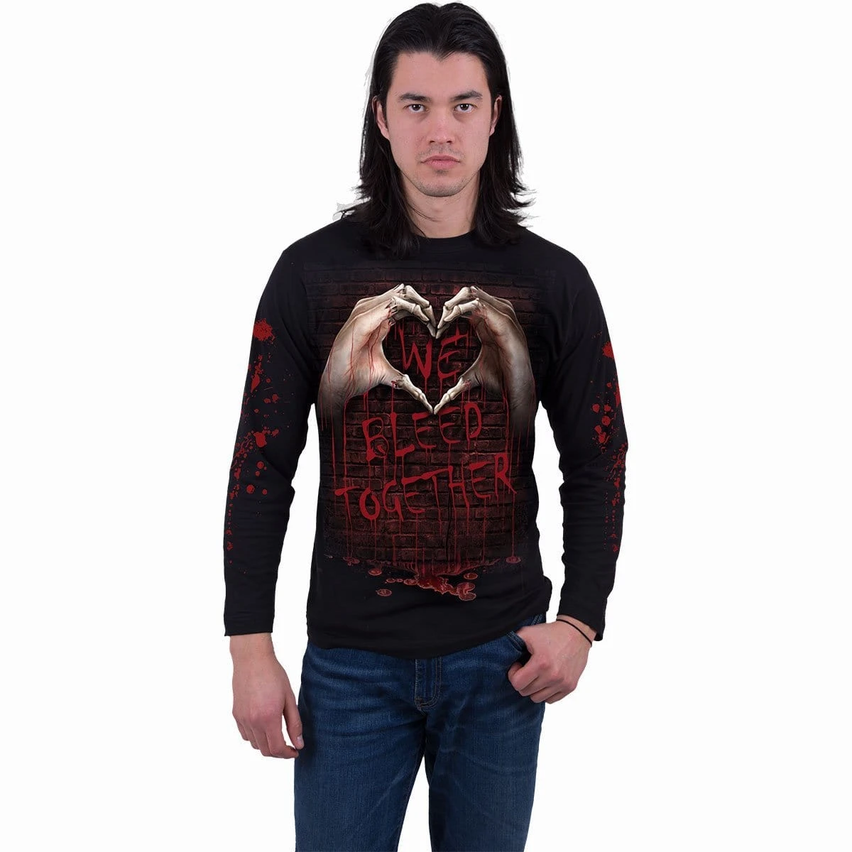 Spiral WE BLEED TOGETHER - Longsleeve T-Shirt Black - Image 3